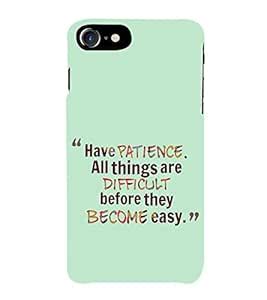 HiFi Designer Phone Back Case Cover Apple iPhone 5c (Have Patience All ...