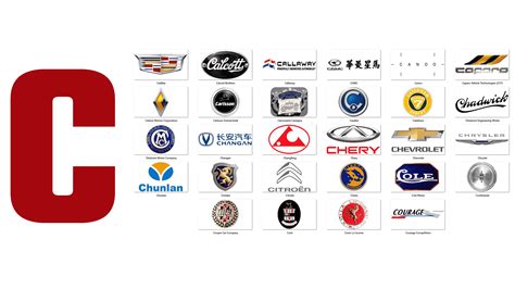 Cars brands and logos that start with C