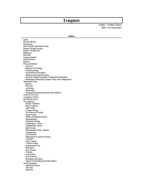 Image result for Test Plan Template API Testing