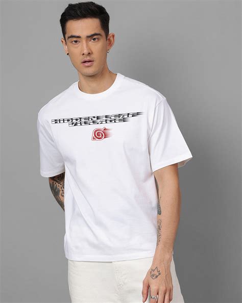 Naruto White Oversized Tshirt Men – Free Authority