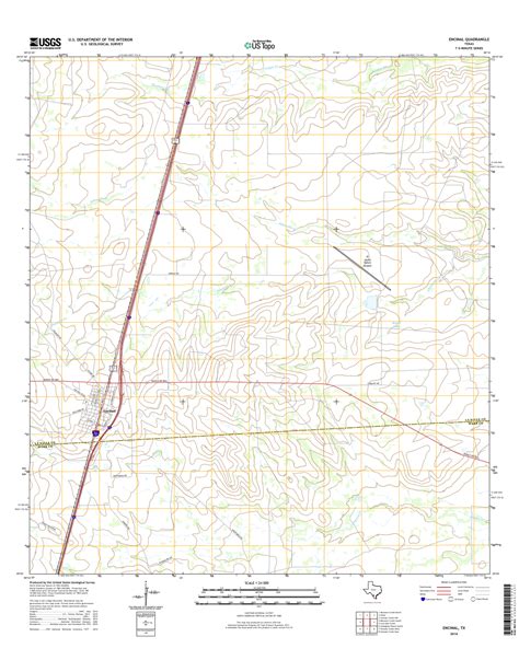 Encinal Texas - 24k Topo Map