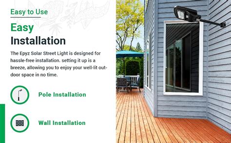 Epyz Solar Street Light Outdoor Waterproof 50 Watt LED Wireless Motion ...