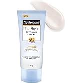 Neutrogena Ultra Sheer Sunscreen SPF 50+ | Broad Spectrum UVA/UVB ...