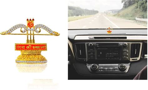 De-Ultimate Lord Khatu Shyam Teen Baan Metal Statue for Car Dashboard ...
