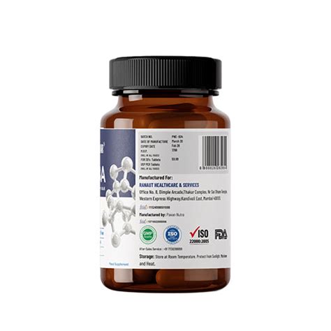 Gamma Aminobutyric Acid (GABA) Tablets for Anxiety & Sleep Support ...