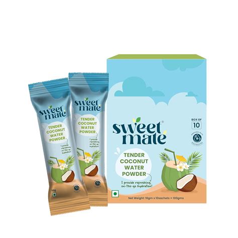 Sweetmate Coconut Water Powder Premix - 10 Sachets | Real Tender ...
