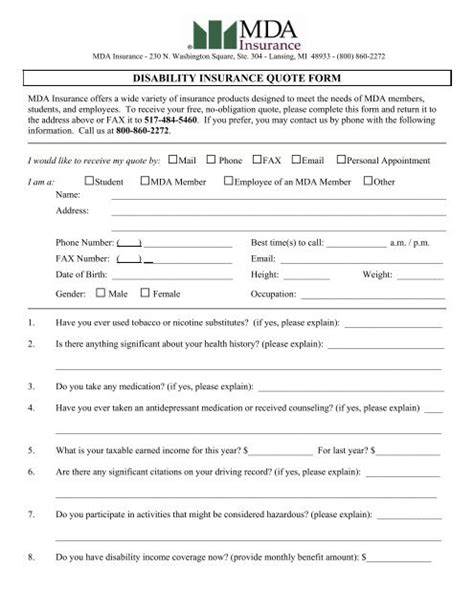 Image result for Disability Insurance Quote