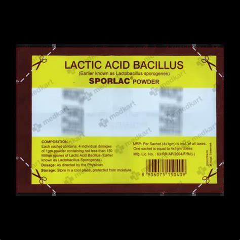 SPORLAC SACHET 4 GM Price, Uses, Side Effects & Substitutes | Medkart