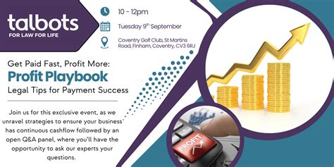 Profit Playbook - Legal tips for payment success! - Talbots