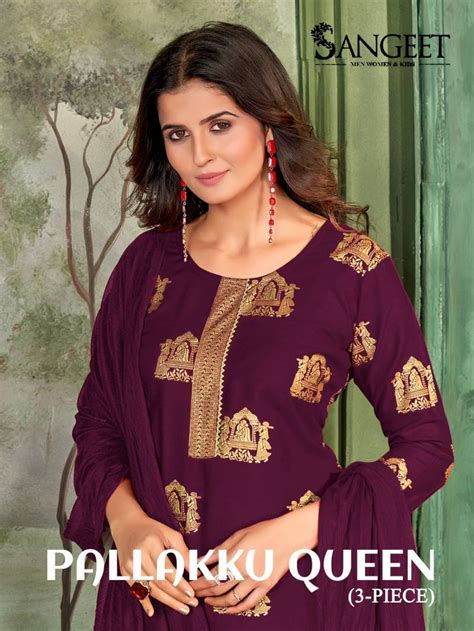 Pallakku Queen 3 Pieces Kurti Bottom With Dupatta Collection