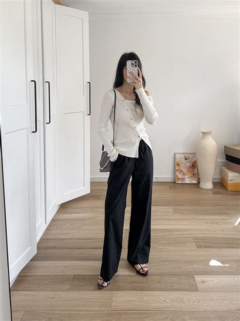 Ten ways to wear a black straight leg trouser - Mademoiselle
