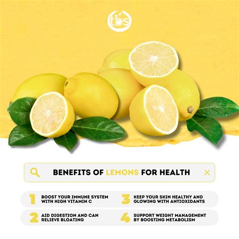 Health Benefits Of Lemons