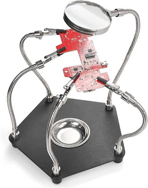 Buy LBWF Soldering Magnifying Glass, Magnifier with Alligator Clips ...