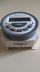 Frontier TM619H2 Digital Timer Programmable Time Switch with LCD 4 Pin ...