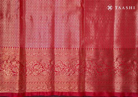 Shop Sand Silk Saree With Red Zari Border PKJ38 Online. – Taashi