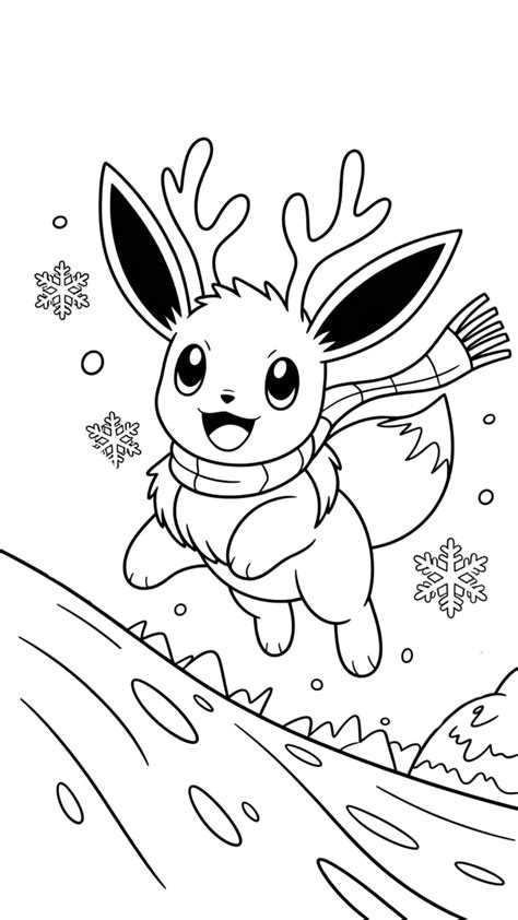Pokemon Eevee Coloring Pages