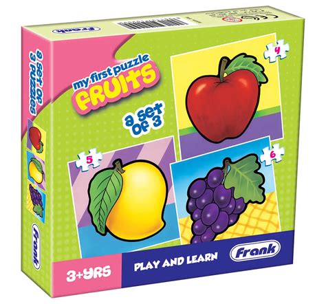 Buy online Frank Puzzle Fruits Sets for 3Y+ | Hamleys India