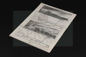 The Prop Gallery | Production used storyboard sequence - Atreyu & Morla