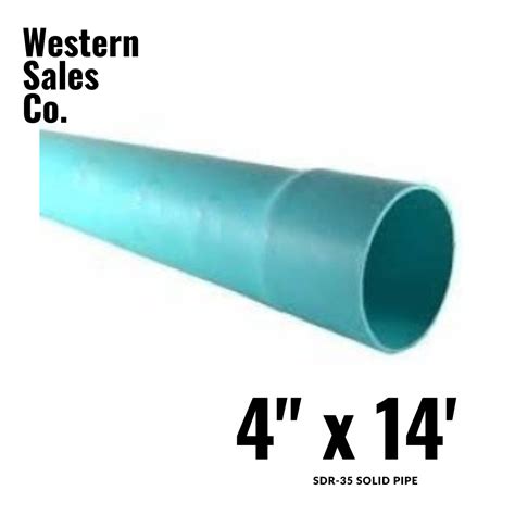 PVC Pipe 4x14 SDR35 Solid | Order Now - Western Sales Company, Inc.
