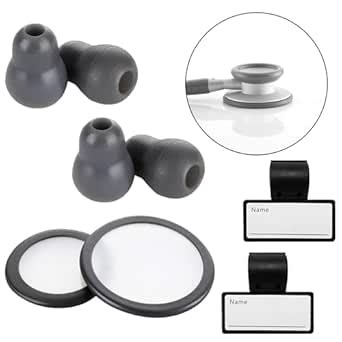 Javinhau Stethoscope Replacement Part Kit - Diaphragm & Ear Tips for ...
