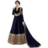 Buy Smily Creation Women's Taffeta Silk Semi Stitched Anarkali Long ...
