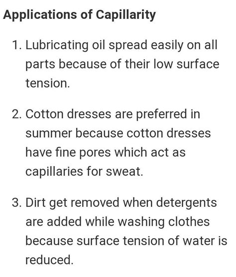 State any 3 applications of capillary actions - Brainly.in