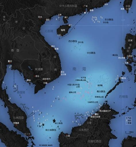 南海岛礁地图高清版图片