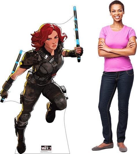 Buy Advanced Graphics Post-Apocalyptic Black Widow America Life Size ...