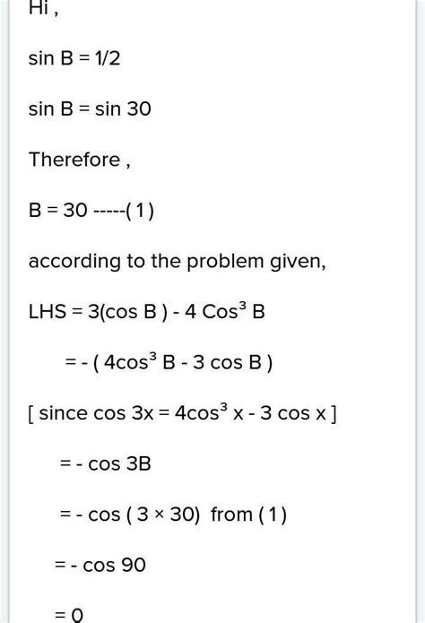 If sinalpha=1/2, then 3cos alpha -4cos whole cube alpha= - Brainly.in