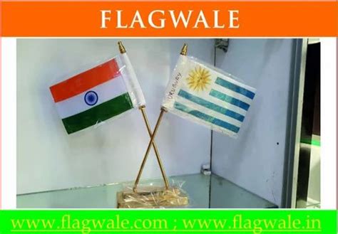Table Flags - Table Flag Cross Brass Stand Manufacturer from New Delhi