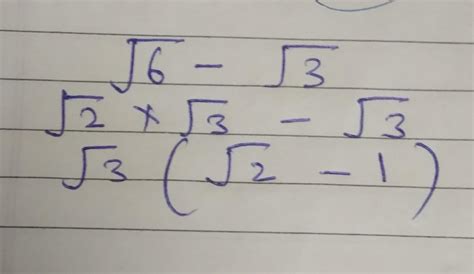 Solve this problem :root6-root3 - Brainly.in