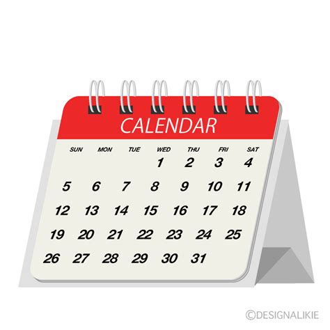 Desk Calendar （Number） Clip Art Free PNG Image｜Illustoon