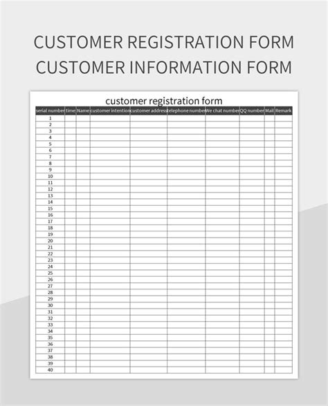 Image result for Table Information Sheet Form
