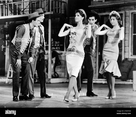Members of the chorus of London's new western style musical THE MOST ...