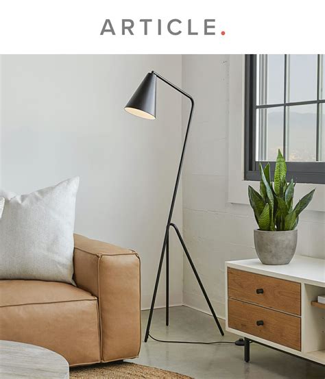 Gira Floor Lamp - Matte Black | Floor lamps living room, Black floor ...