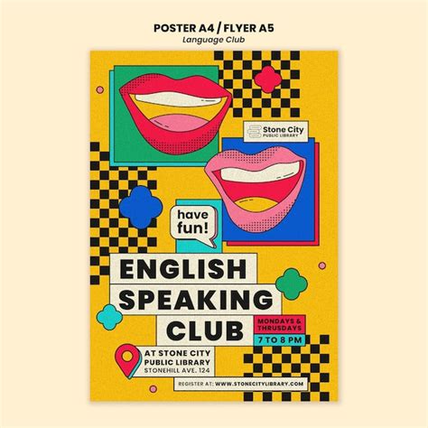 Student Club Poster in English 的图像结果