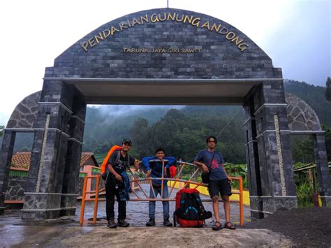 gunung andong via sawit berapa jam