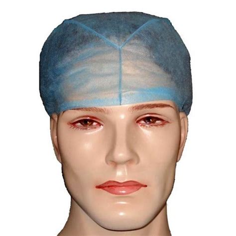 Disposable Surgeon Cap Blue (Pack of 2x100pcs)