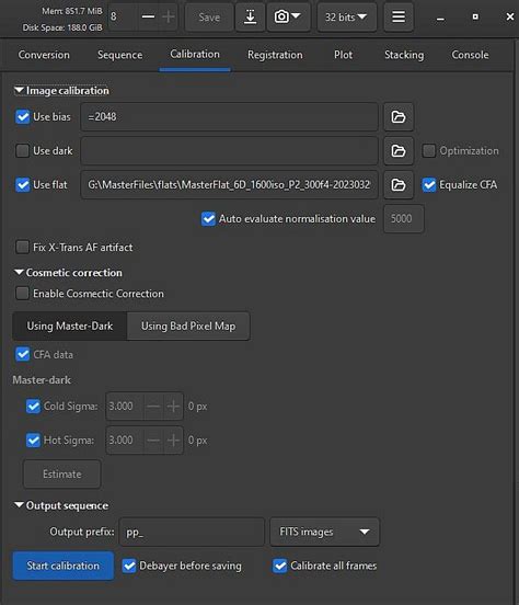 Siril Tutorial 的图像结果
