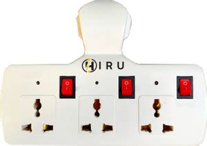 Hiru Surge Protector 3+3 Multi Plug Fuse Extension Board with ...