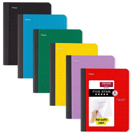 Wide Ruled Composition Notebook Page