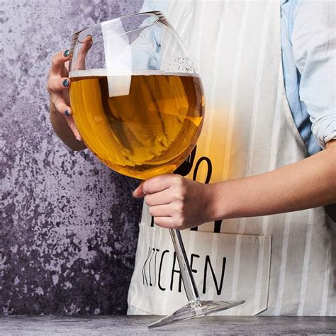 Amazon.com | Red wine glass MFSRW Giant Oversized Goblet Glass Extra ...