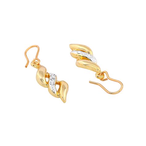 - 24 CT gold plated Leafe Shaped Locket With Earrings – Estele