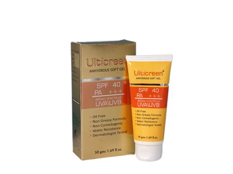 Buy Ulticreen Anhydrous Soft Gel Sunscreen SPF 40 PA +++ Online at Best ...