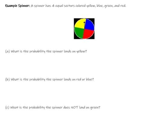 Image result for Math Probability Spinner