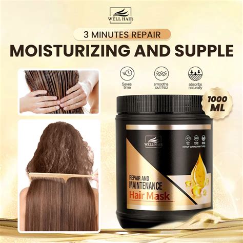 Well Hair Mask 1000G Maintenance Hair Care Treatment Repair Damage Dry ...