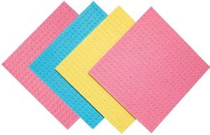whinsy Resuable and Cotton Sponge Wipes for Large for Kitchen Cleaning ...