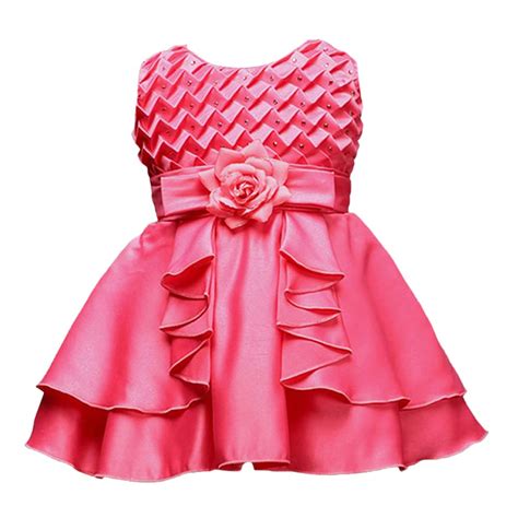 Buy Hopscotch Baby Girls Polyester Pleated Yoke Satin Sleeveless ...