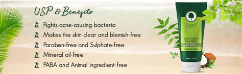 Organic Harvest Acne Control: Mattifying Face Wash: Tea Tree and Aloe ...