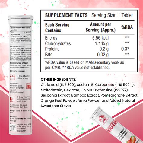 Biotin Effervescent Tablet 20 Pcs Pack